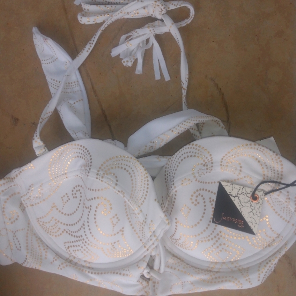 Sea Gypsies White bikini top